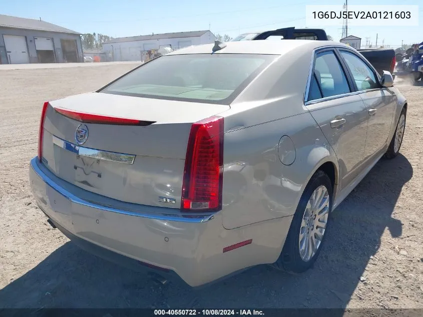 2010 Cadillac Cts Standard VIN: 1G6DJ5EV2A0121603 Lot: 40550722