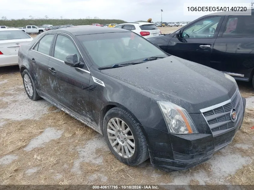 2010 Cadillac Cts Luxury VIN: 1G6DE5EG5A0140720 Lot: 40617795