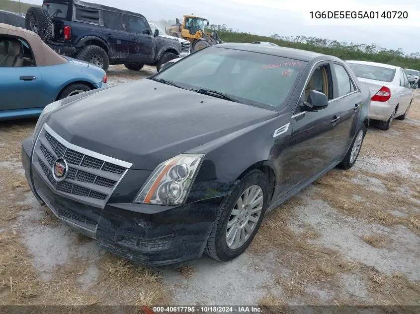 2010 Cadillac Cts Luxury VIN: 1G6DE5EG5A0140720 Lot: 40617795