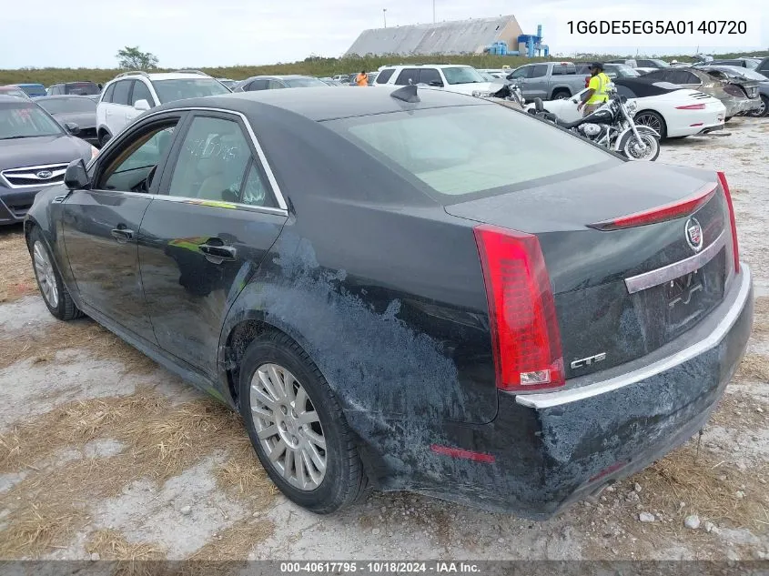 2010 Cadillac Cts Luxury VIN: 1G6DE5EG5A0140720 Lot: 40617795