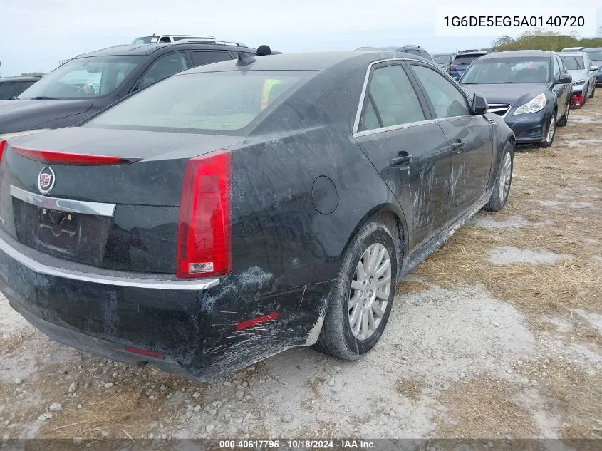 2010 Cadillac Cts Luxury VIN: 1G6DE5EG5A0140720 Lot: 40617795