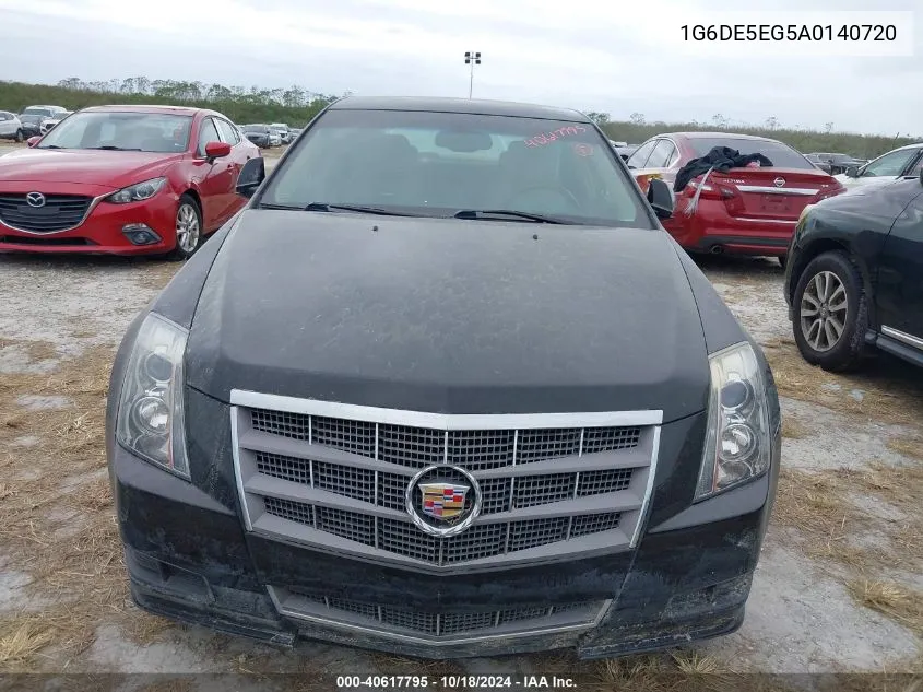 2010 Cadillac Cts Luxury VIN: 1G6DE5EG5A0140720 Lot: 40617795