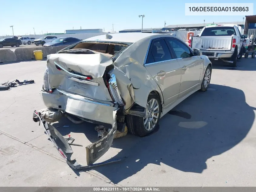 2010 Cadillac Cts Luxury VIN: 1G6DE5EG0A0150863 Lot: 40623111