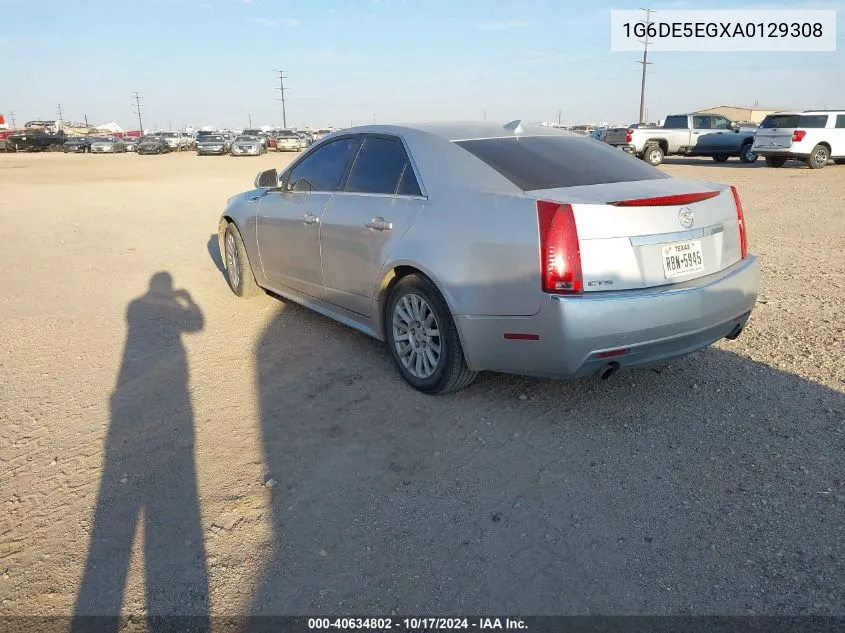 1G6DE5EGXA0129308 2010 Cadillac Cts Luxury