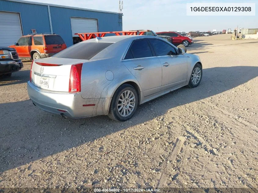 1G6DE5EGXA0129308 2010 Cadillac Cts Luxury