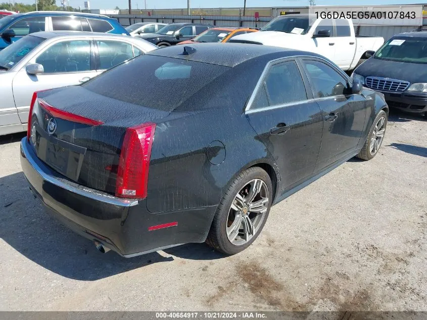 2010 Cadillac Cts VIN: 1G6DA5EG5A0107843 Lot: 40654917