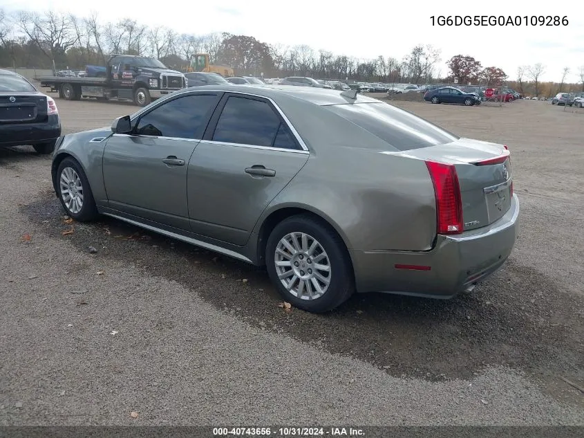 2010 Cadillac Cts Luxury VIN: 1G6DG5EG0A0109286 Lot: 40743656