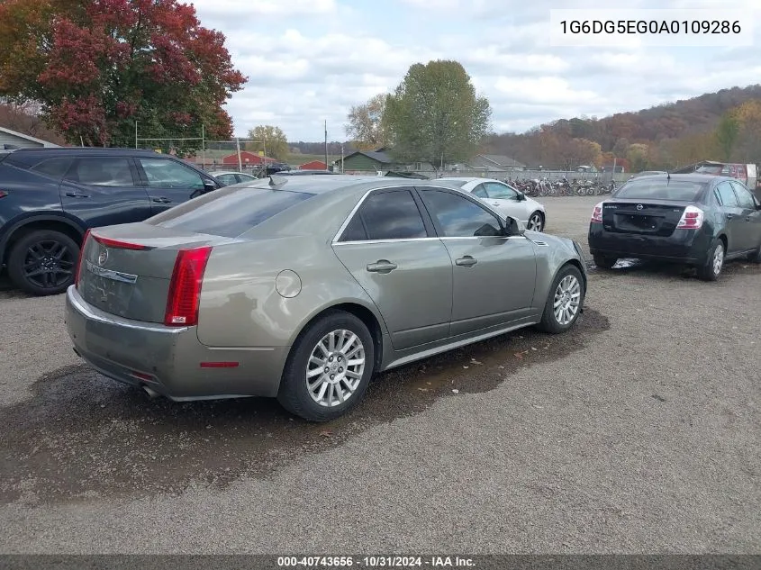 2010 Cadillac Cts Luxury VIN: 1G6DG5EG0A0109286 Lot: 40743656