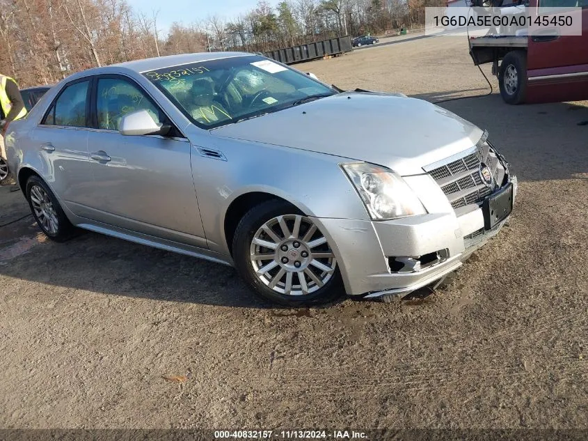 2010 Cadillac Cts Standard VIN: 1G6DA5EG0A0145450 Lot: 40832157