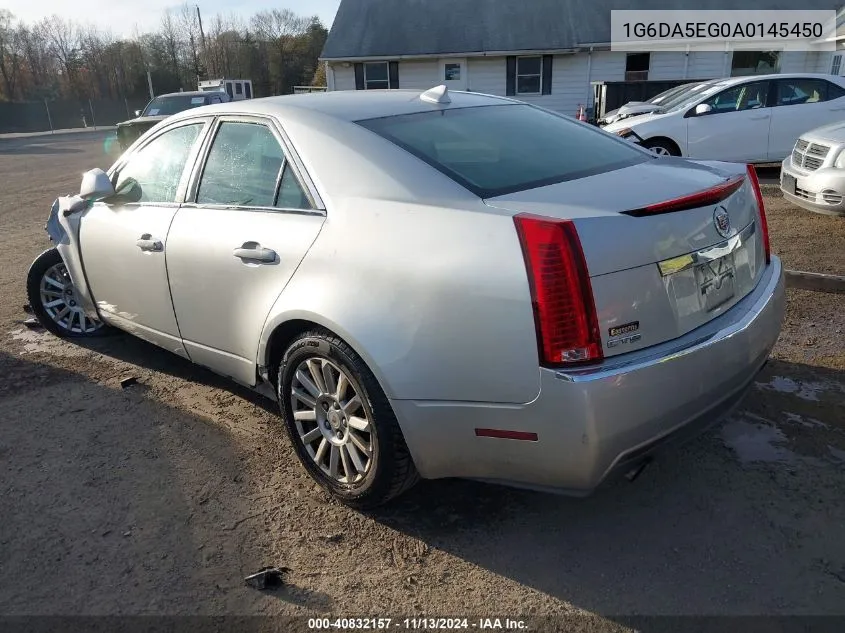 2010 Cadillac Cts Standard VIN: 1G6DA5EG0A0145450 Lot: 40832157