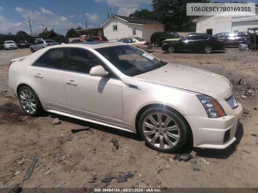 1G6DE5EY7B0169355 2011 Cadillac Cts Luxury