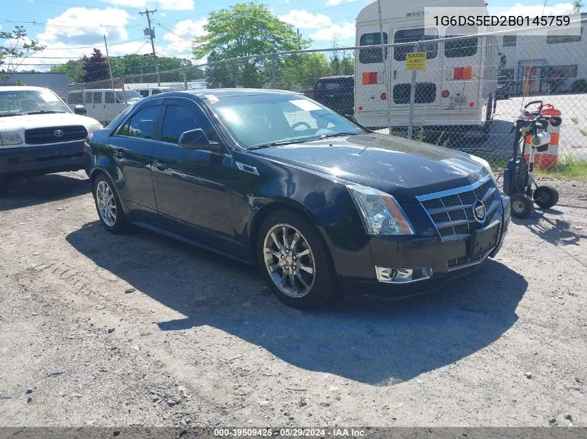 2011 Cadillac Cts Premium VIN: 1G6DS5ED2B0145759 Lot: 39509425