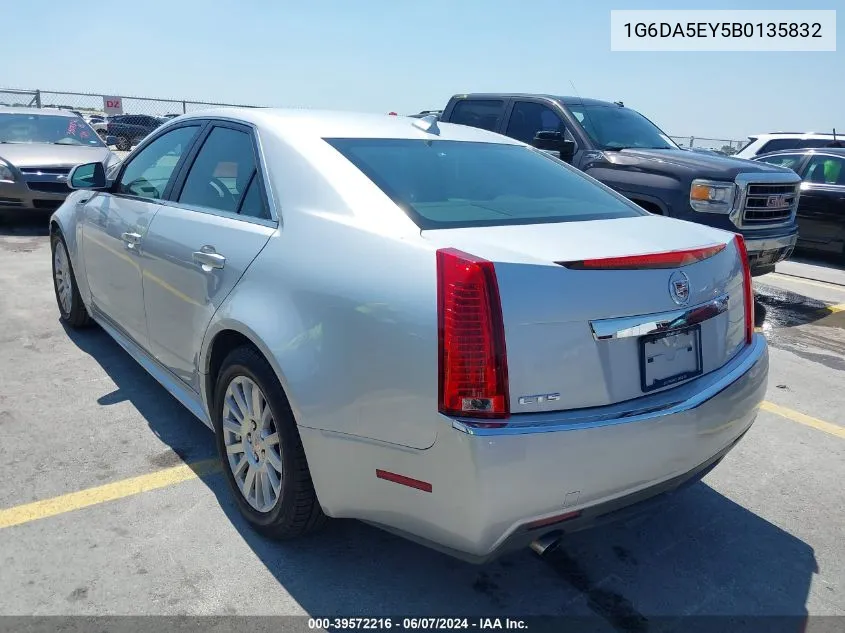 2011 Cadillac Cts Standard VIN: 1G6DA5EY5B0135832 Lot: 39572216