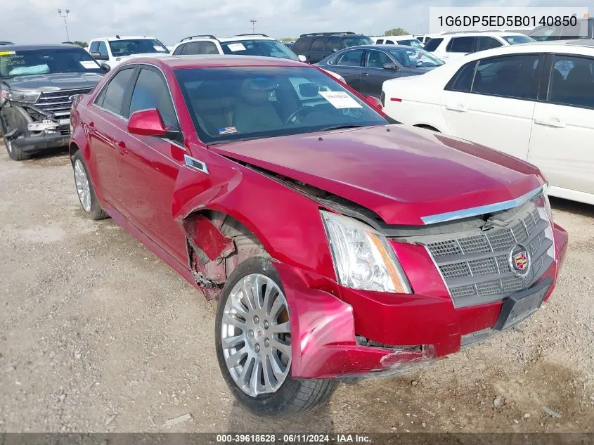 2011 Cadillac Cts Premium VIN: 1G6DP5ED5B0140850 Lot: 39618628