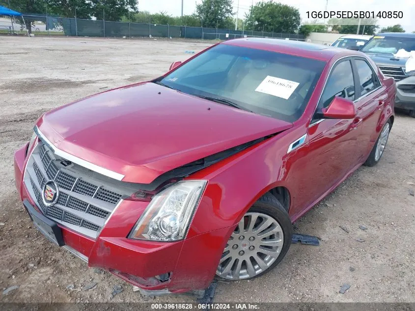 2011 Cadillac Cts Premium VIN: 1G6DP5ED5B0140850 Lot: 39618628