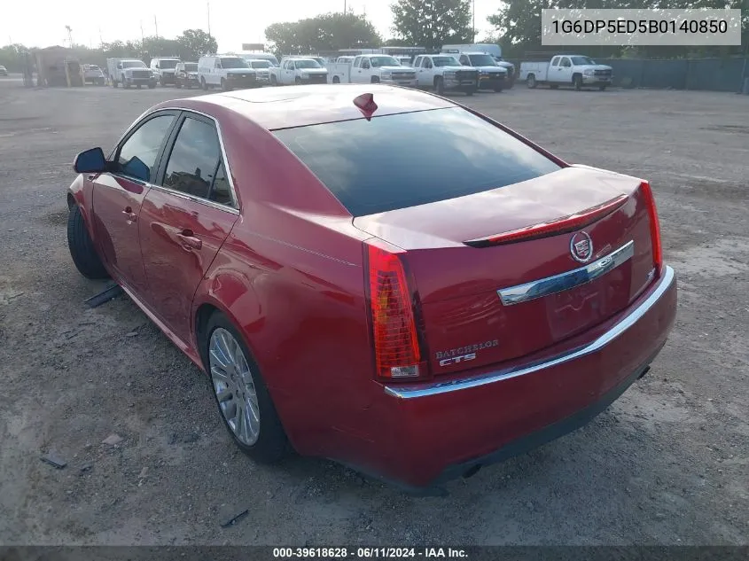 2011 Cadillac Cts Premium VIN: 1G6DP5ED5B0140850 Lot: 39618628