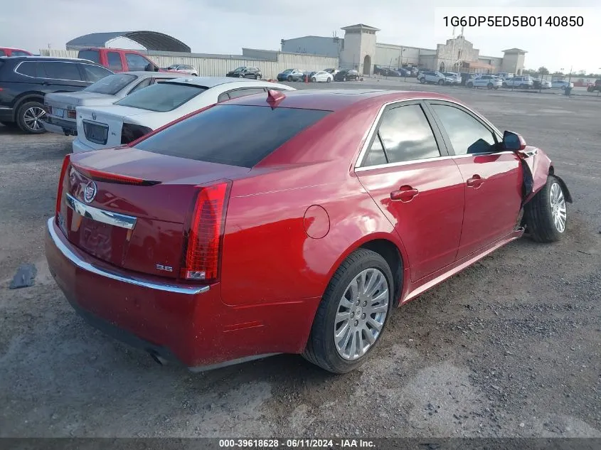 2011 Cadillac Cts Premium VIN: 1G6DP5ED5B0140850 Lot: 39618628