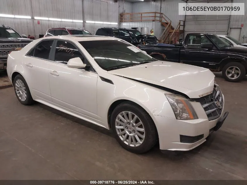 1G6DE5EY0B0170959 2011 Cadillac Cts Luxury