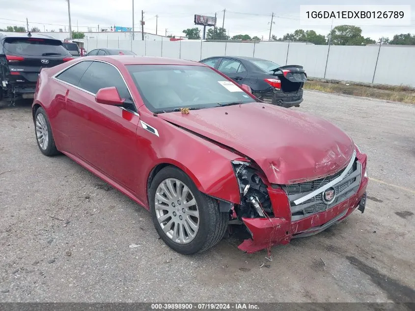 2011 Cadillac Cts Standard VIN: 1G6DA1EDXB0126789 Lot: 39898900