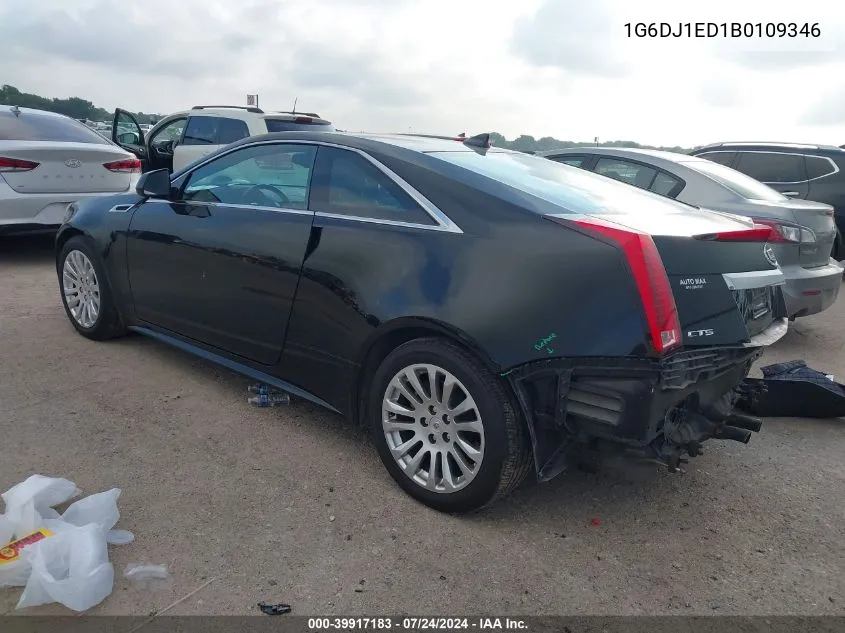 2011 Cadillac Cts Performance VIN: 1G6DJ1ED1B0109346 Lot: 39917183