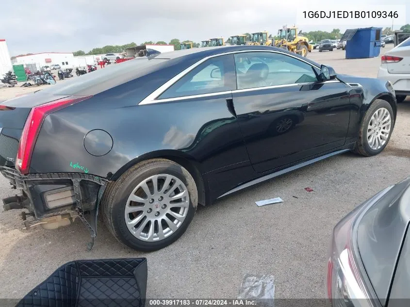 2011 Cadillac Cts Performance VIN: 1G6DJ1ED1B0109346 Lot: 39917183