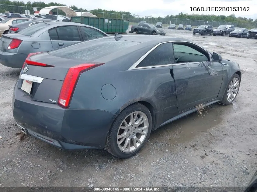 2011 Cadillac Cts Performance VIN: 1G6DJ1ED2B0153162 Lot: 39948145