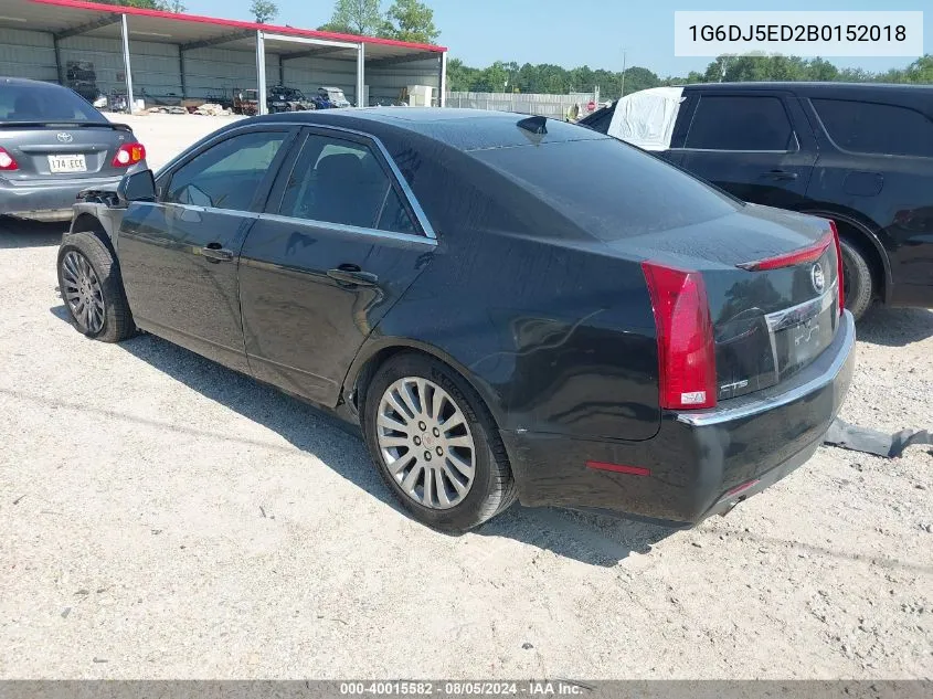 2011 Cadillac Cts Standard VIN: 1G6DJ5ED2B0152018 Lot: 40015582