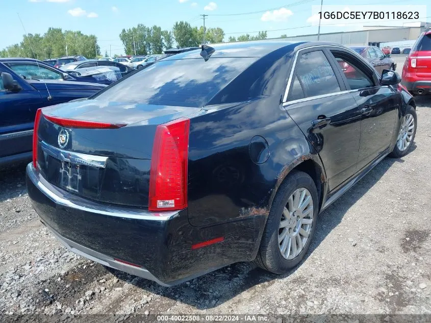 2011 Cadillac Cts Standard VIN: 1G6DC5EY7B0118623 Lot: 40022508