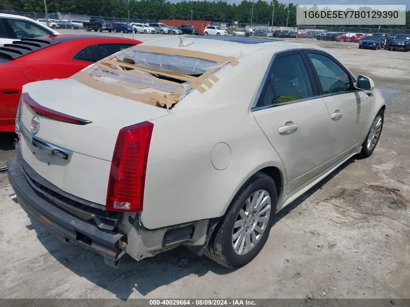 2011 Cadillac Cts Luxury VIN: 1G6DE5EY7B0129390 Lot: 40029664