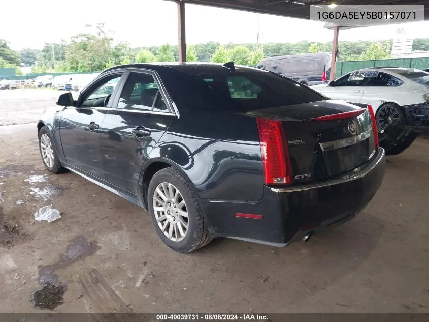 2011 Cadillac Cts Standard VIN: 1G6DA5EY5B0157071 Lot: 40039731