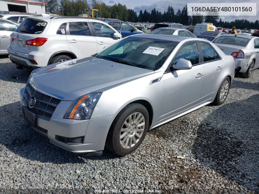 2011 Cadillac Cts Standard VIN: 1G6DA5EY4B0101560 Lot: 40075073