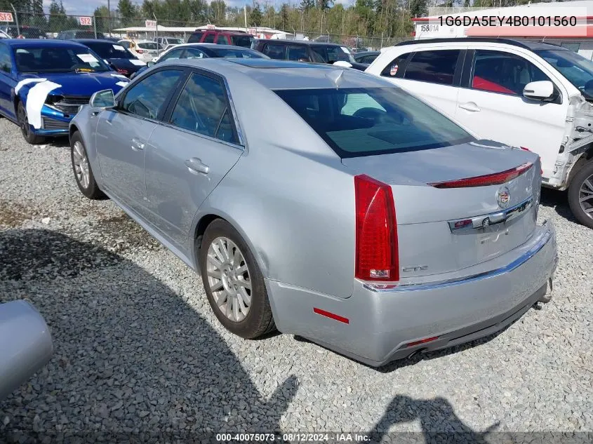 2011 Cadillac Cts Standard VIN: 1G6DA5EY4B0101560 Lot: 40075073