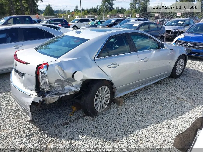 2011 Cadillac Cts Standard VIN: 1G6DA5EY4B0101560 Lot: 40075073