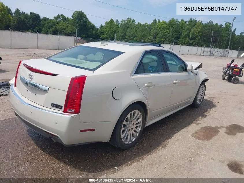 1G6DJ5EY5B0147947 2011 Cadillac Cts Performance