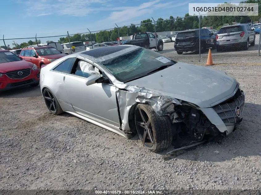 2011 Cadillac Cts Premium VIN: 1G6DS1ED4B0102744 Lot: 40110579