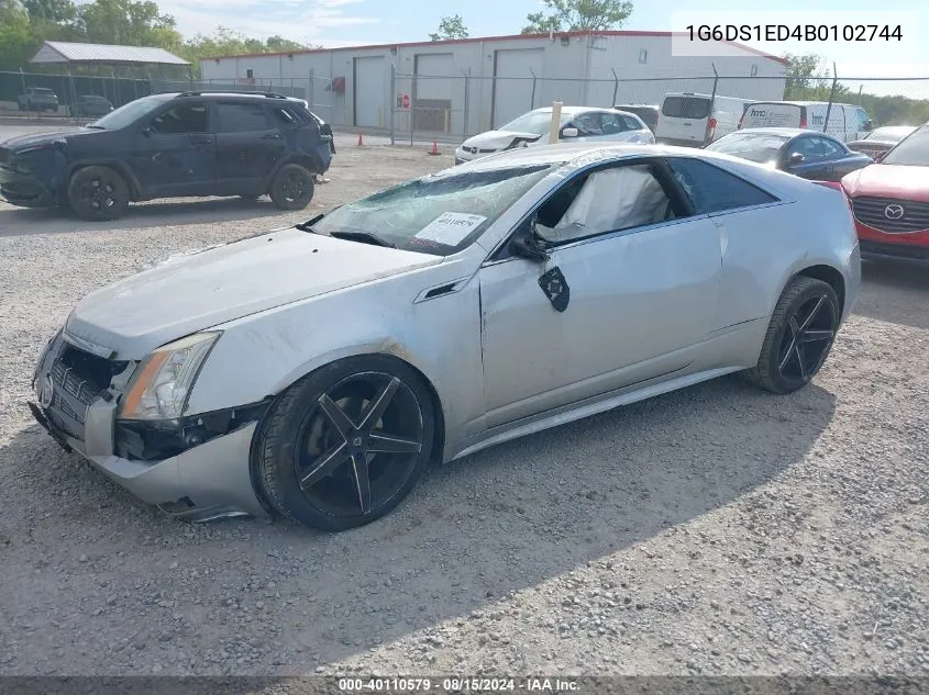 2011 Cadillac Cts Premium VIN: 1G6DS1ED4B0102744 Lot: 40110579