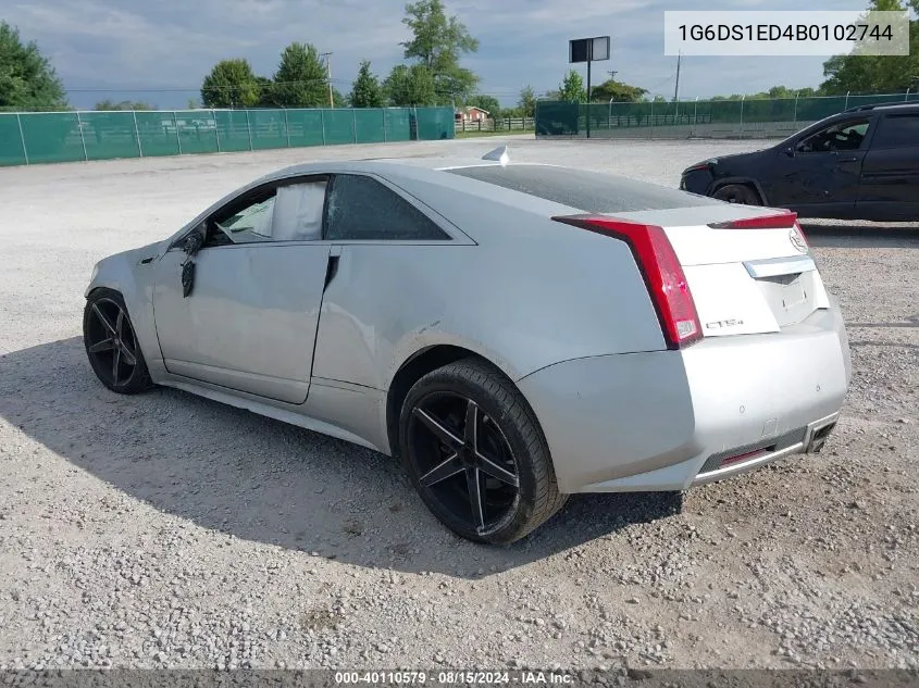 1G6DS1ED4B0102744 2011 Cadillac Cts Premium