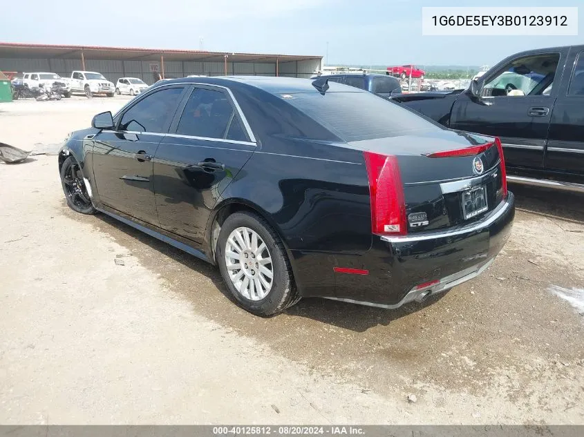 2011 Cadillac Cts Luxury VIN: 1G6DE5EY3B0123912 Lot: 40125812