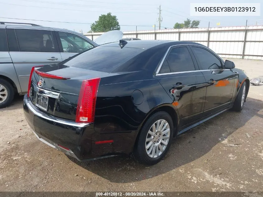 2011 Cadillac Cts Luxury VIN: 1G6DE5EY3B0123912 Lot: 40125812