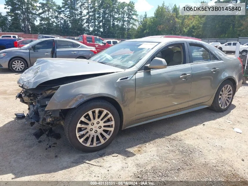 2011 Cadillac Cts Performance VIN: 1G6DK5EY3B0145840 Lot: 40133801