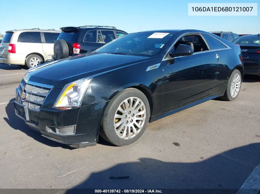 2011 Cadillac Cts Standard VIN: 1G6DA1ED6B0121007 Lot: 40139742