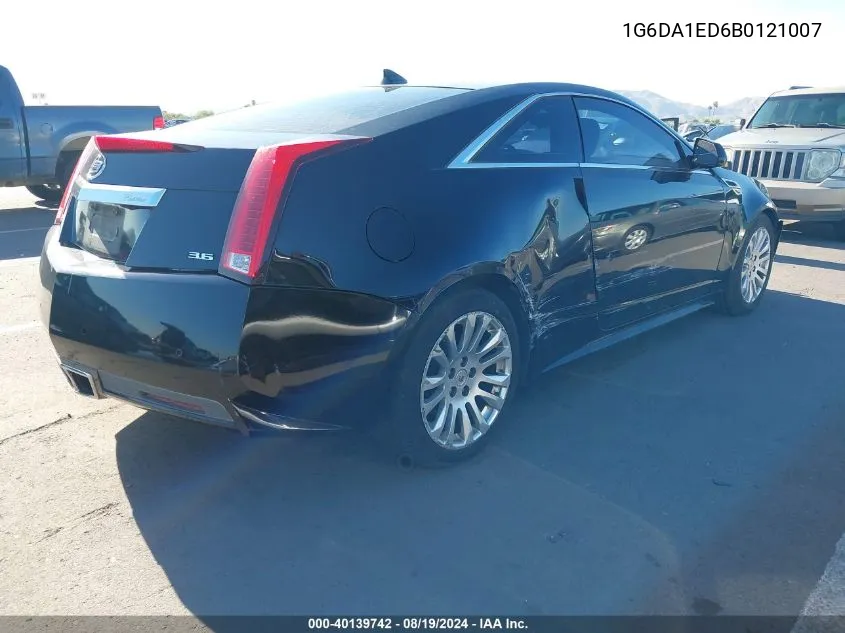 2011 Cadillac Cts Standard VIN: 1G6DA1ED6B0121007 Lot: 40139742