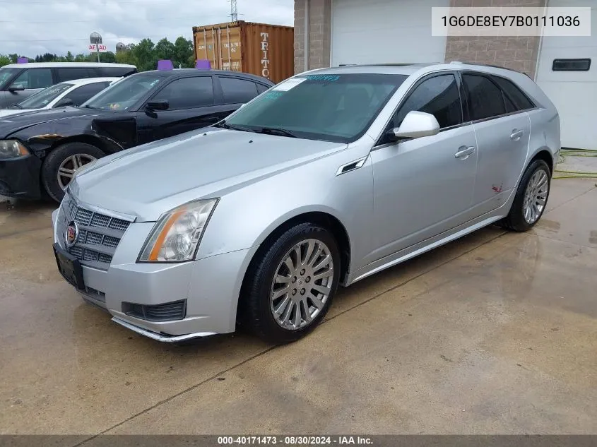 1G6DE8EY7B0111036 2011 Cadillac Cts Luxury