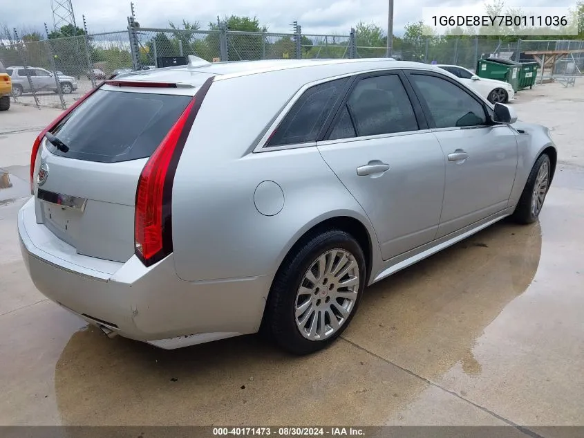 1G6DE8EY7B0111036 2011 Cadillac Cts Luxury