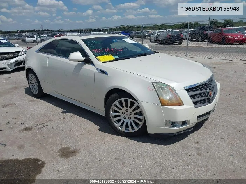 2011 Cadillac Cts Premium VIN: 1G6DS1EDXB0155948 Lot: 40178852