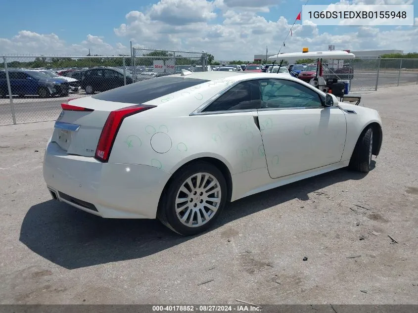 2011 Cadillac Cts Premium VIN: 1G6DS1EDXB0155948 Lot: 40178852