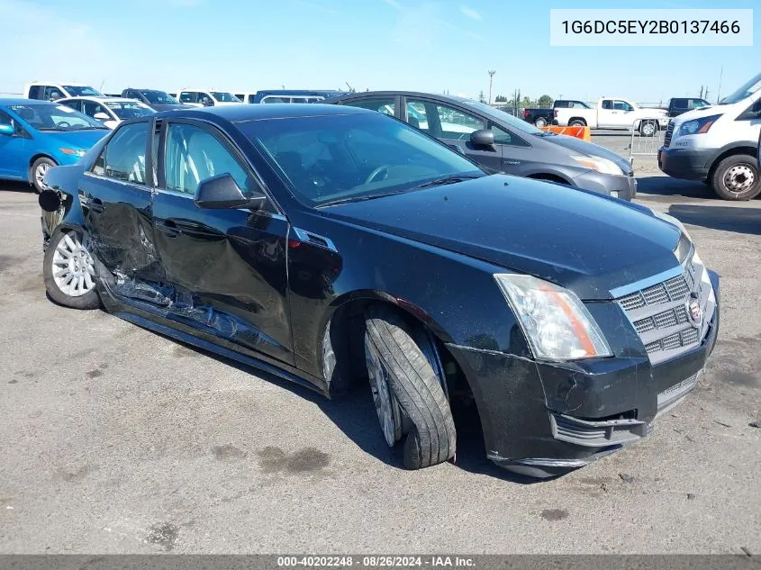 2011 Cadillac Cts Standard VIN: 1G6DC5EY2B0137466 Lot: 40202248