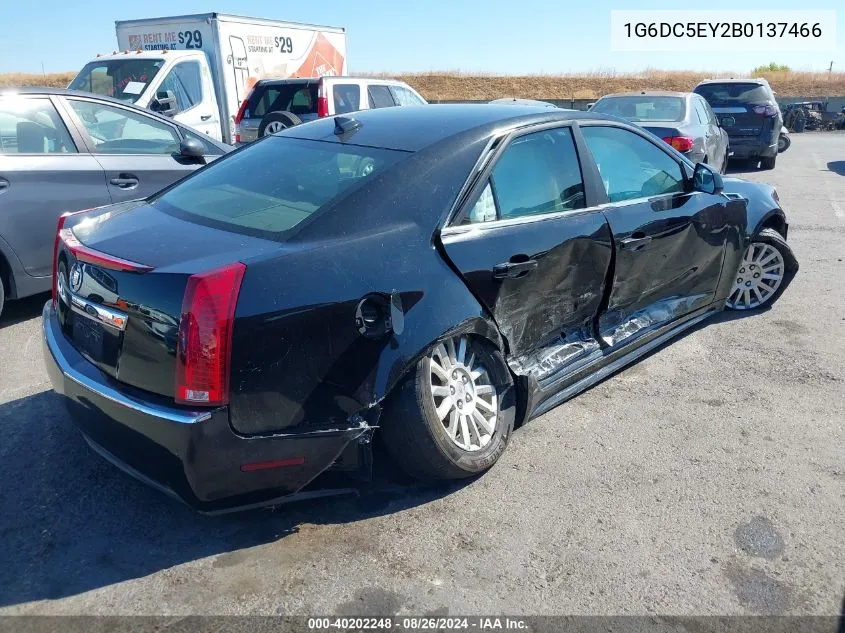 2011 Cadillac Cts Standard VIN: 1G6DC5EY2B0137466 Lot: 40202248