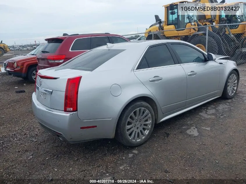 2011 Cadillac Cts Standard VIN: 1G6DM5ED8B0132427 Lot: 40207718