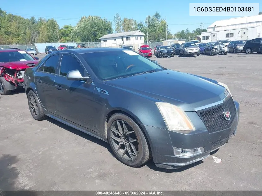 1G6DS5ED4B0103481 2011 Cadillac Cts Premium